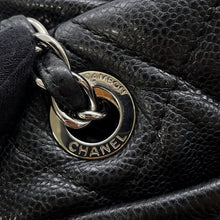 Load image into Gallery viewer, CHANEL Matelasse Large CC Logo Chain Tote BlackA48374 Caviar Leather
