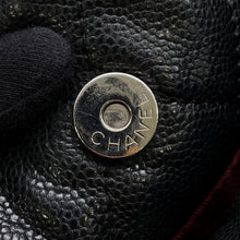 Load image into Gallery viewer, CHANEL Matelasse Large CC Logo Chain Tote BlackA48374 Caviar Leather
