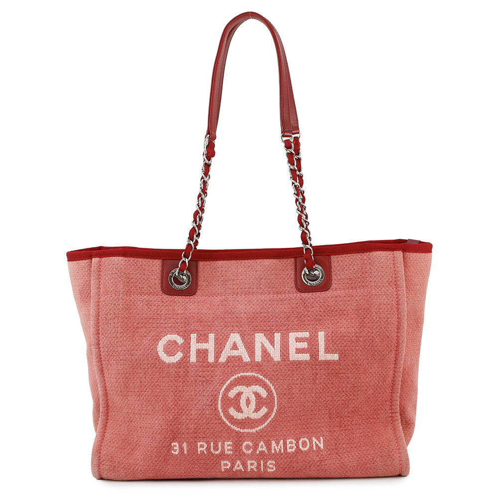 CHANEL Deauville Chain Tote Bag PinkA67001 Canvas