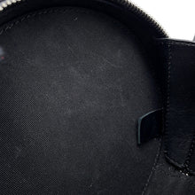 Load image into Gallery viewer, CHANEL Double Chain Round Shoulder Bag Black Patent Leather
