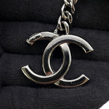 Load image into Gallery viewer, CHANEL Double Chain Round Shoulder Bag Black Patent Leather

