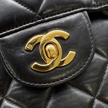 将图像加载到图库查看器中，CHANEL Matelasse Double Face Chainshoulder Black Lambskin
