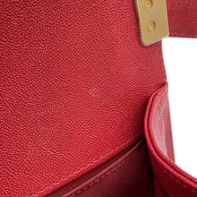 Load image into Gallery viewer, CHANEL Boy Chanel ChainShoulder Red Caviar Leather
