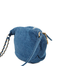 Load image into Gallery viewer, CHANEL CC Logo Waist Bag Blue Denim
