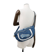 Load image into Gallery viewer, CHANEL CC Logo Waist Bag Blue Denim
