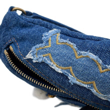 Load image into Gallery viewer, CHANEL CC Logo Waist Bag Blue Denim
