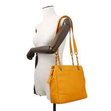 将图像加载到图库查看器中，CHANEL Triple Coco Tote Bag Yellow Caviar Leather
