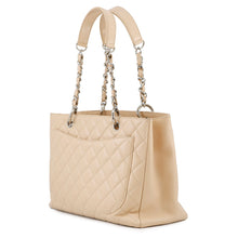 将图像加载到图库查看器中，CHANEL GST tote BeigeA50995 Caviar Leather

