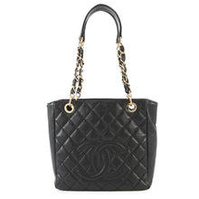 将图像加载到图库查看器中，CHANEL PST Tote BlackA50994 Caviar Leather
