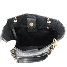将图像加载到图库查看器中，CHANEL PST Tote BlackA50994 Caviar Leather
