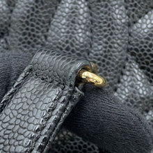 将图像加载到图库查看器中，CHANEL PST Tote BlackA50994 Caviar Leather
