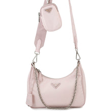 将图像加载到图库查看器中，PRADA Re-Nylon Re-Edition 2005 Shoulder Bag Pink1BH204 Nylon
