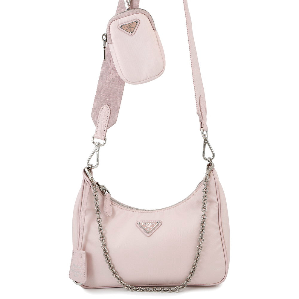 PRADA Re-Nylon Re-Edition 2005 Shoulder Bag Pink1BH204 Nylon