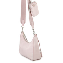 将图像加载到图库查看器中，PRADA Re-Nylon Re-Edition 2005 Shoulder Bag Pink1BH204 Nylon
