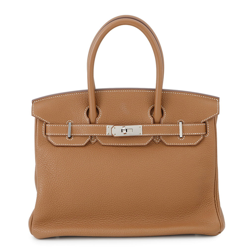 HERMES Birkin Gold Togo Leather Size 30