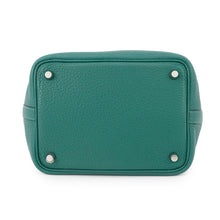 将图像加载到图库查看器中，HERMES Picotin Lock Malachite Taurillon Clemence Size PM

