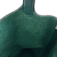 将图像加载到图库查看器中，HERMES Picotin Lock Malachite Taurillon Clemence Size PM
