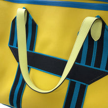 Load image into Gallery viewer, HERMES Pur Sangle Lime/Vert Ensemble/Blue Hydra Toile Military Taurillon Clemence Sangle Woolie
