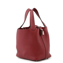 Load image into Gallery viewer, HERMES Picotin Lock Rouge Grenat Taurillon Clemence Size PM
