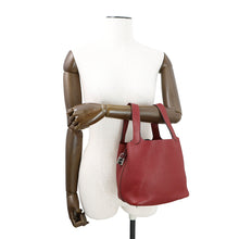 Load image into Gallery viewer, HERMES Picotin Lock Rouge Grenat Taurillon Clemence Size PM
