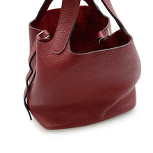 Load image into Gallery viewer, HERMES Picotin Lock Rouge Grenat Taurillon Clemence Size PM
