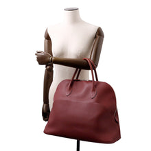 将图像加载到图库查看器中，HERMES Bolide Relax Rouge H Vaux Sikkim Leather Size 45
