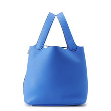 Load image into Gallery viewer, HERMES Picotin Lock Blue Hydra Taurillon Clemence Size MM
