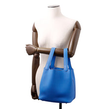 Load image into Gallery viewer, HERMES Picotin Lock Blue Hydra Taurillon Clemence Size MM
