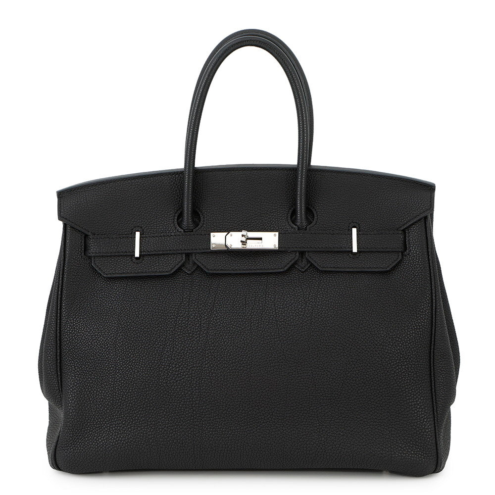HERMES Birkin Black Togo Leather Size 35