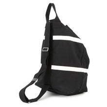 将图像加载到图库查看器中，SAINT LAURENT PARIS Rive Gauche logo sling bag Black/White734682 Canvas
