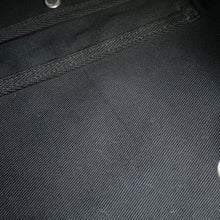 将图像加载到图库查看器中，SAINT LAURENT PARIS Rive Gauche logo sling bag Black/White734682 Canvas
