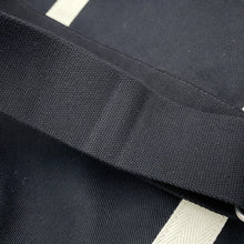 将图像加载到图库查看器中，SAINT LAURENT PARIS Rive Gauche logo sling bag Black/White734682 Canvas
