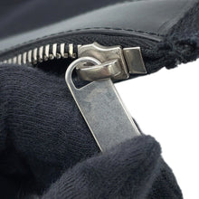 将图像加载到图库查看器中，SAINT LAURENT PARIS Rive Gauche logo sling bag Black/White734682 Canvas
