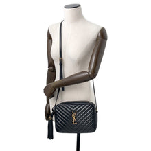 Load image into Gallery viewer, SAINT LAURENT PARIS Roux camera bag Black574494 Leather
