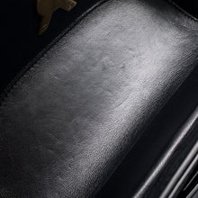 Load image into Gallery viewer, SAINT LAURENT PARIS June Box Shoulder Bag Black710080 Leather
