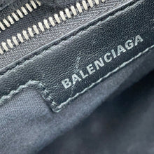 Load image into Gallery viewer, BALENCIAGA Neo Cagoule 2way Bag Blue700940 Denim Rhinestone Size XS
