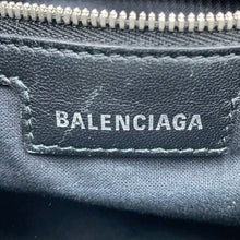 Load image into Gallery viewer, BALENCIAGA Neo Cagoule 2way Bag Blue700940 Denim Rhinestone Size XS
