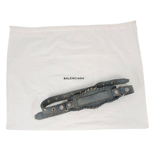 Load image into Gallery viewer, BALENCIAGA Neo Cagoule 2way Bag Blue700940 Denim Rhinestone Size XS

