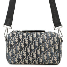 将图像加载到图库查看器中，Dior Rango Oblique Shoulder Bag Navy/Beige1ADPO249YKY Canvas Leather Size 22
