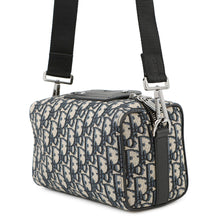 将图像加载到图库查看器中，Dior Rango Oblique Shoulder Bag Navy/Beige1ADPO249YKY Canvas Leather Size 22
