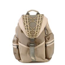 将图像加载到图库查看器中，Dior Cobra Backpack Khaki/Beige Nylon Mesh

