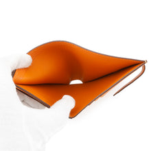 Load image into Gallery viewer, HERMES BEAN Compact Orange Chevre Myzore Goatskin
