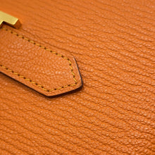 Load image into Gallery viewer, HERMES BEAN Compact Orange Chevre Myzore Goatskin
