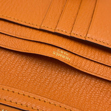 Load image into Gallery viewer, HERMES BEAN Compact Orange Chevre Myzore Goatskin
