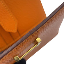 Load image into Gallery viewer, HERMES BEAN Compact Orange Chevre Myzore Goatskin
