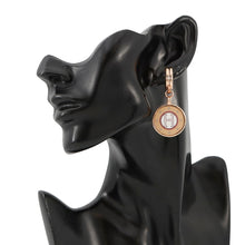 将图像加载到图库查看器中，HERMES Blason Earrings Fauve Metal

