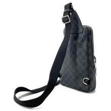 Load image into Gallery viewer, LOUIS VUITTON Avenue Sling Bag NoirN41056 Damier Graphite Travel Stickers
