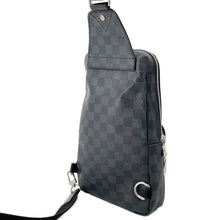Load image into Gallery viewer, LOUIS VUITTON Avenue Sling Bag NoirN41056 Damier Graphite Travel Stickers
