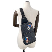 Load image into Gallery viewer, LOUIS VUITTON Avenue Sling Bag NoirN41056 Damier Graphite Travel Stickers
