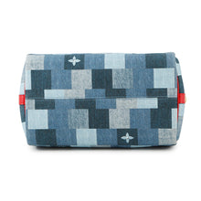 将图像加载到图库查看器中，LOUIS VUITTON Speedy Bandouliere Blue/RedM45041 Monogram Denim Size 30
